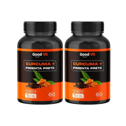 Curcuma Com Pimenta Negra - 2 Frascos